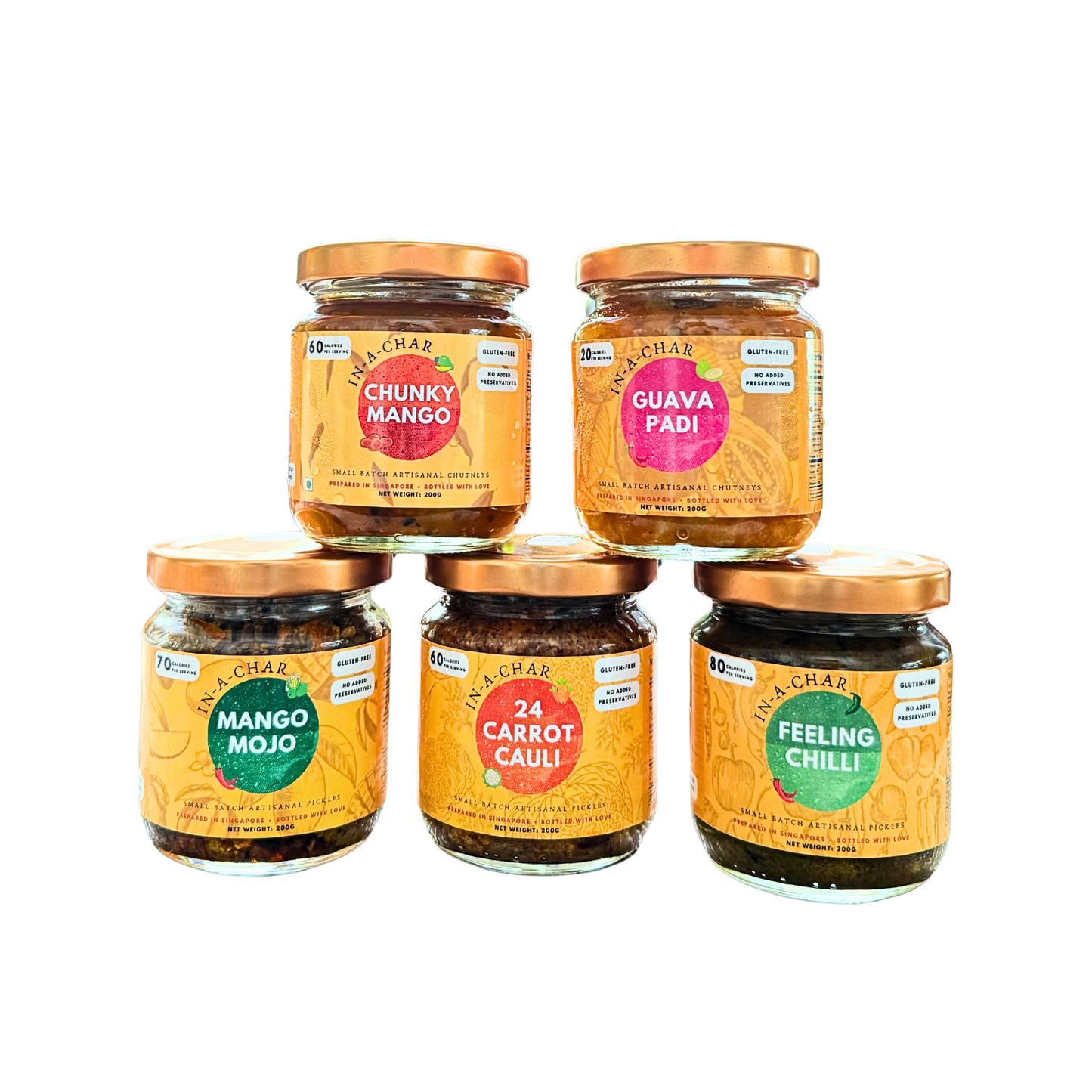 VARIETY PACK OF 5: 200G x 5