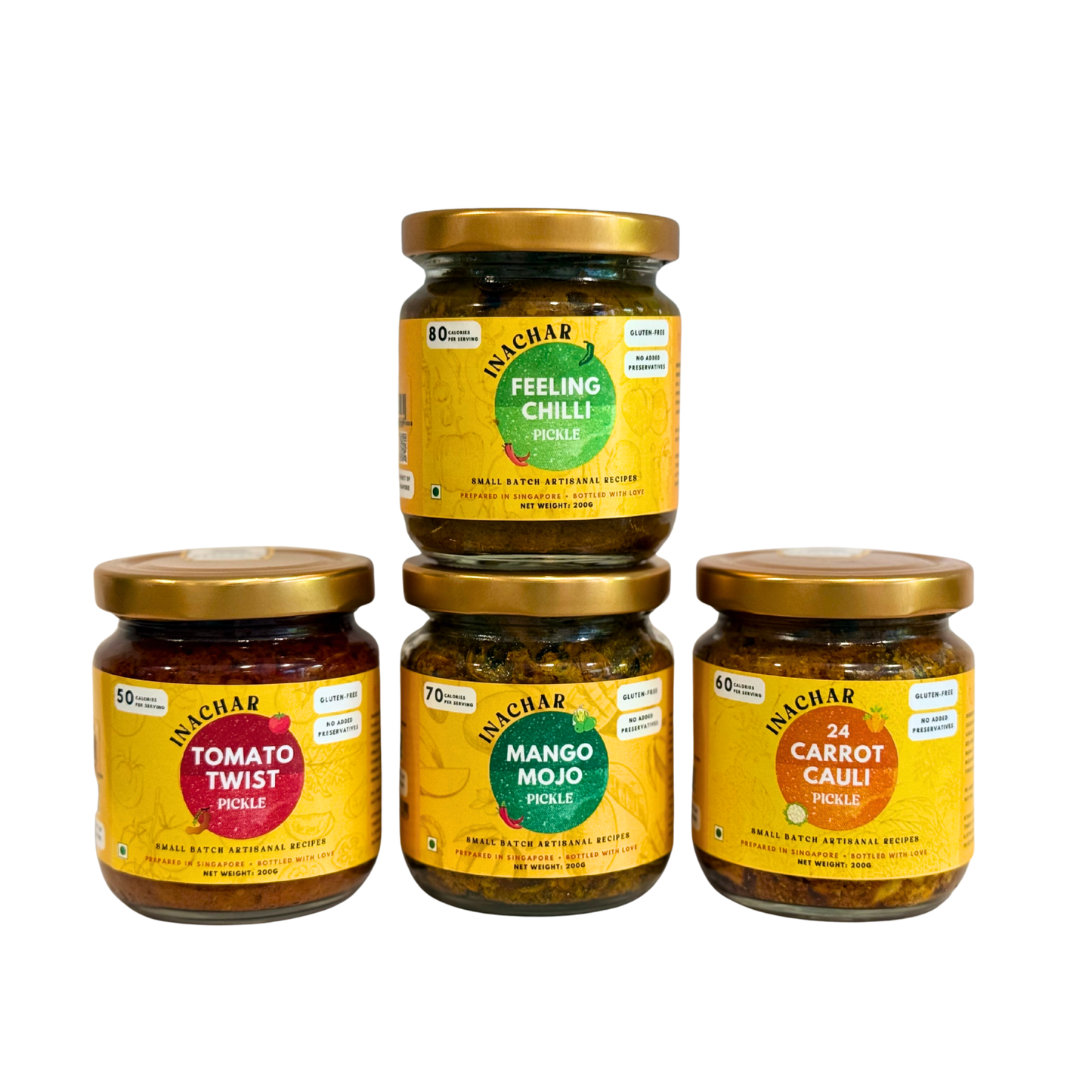 Variety Pack of 4 Pickles/Chutneys