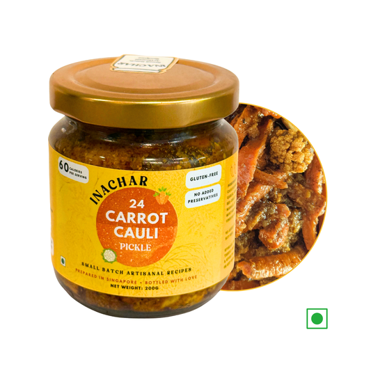 Carrot and Cauliflower Pickle by INACHAR