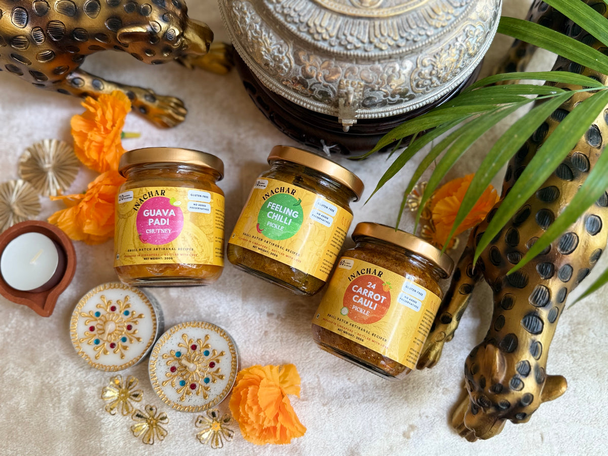 MINI 3 Diwali Gift Hamper - Pickles, Nan Khatai & Toffees