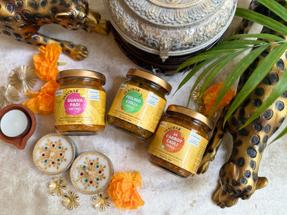 MINI 3 Diwali Gift Hamper - Pickles, Nan Khatai & Toffees