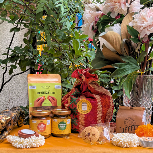 MINI 3 Diwali Gift Hamper - Pickles, Nan Khatai & Toffees
